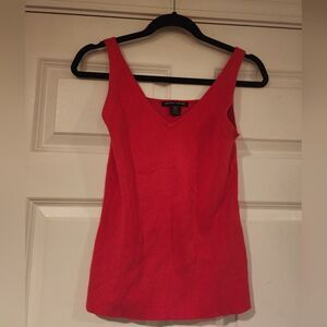 Pierre Cardin stretchy red cotton tank S